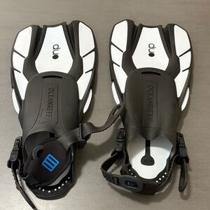 Black and White Swim Fins